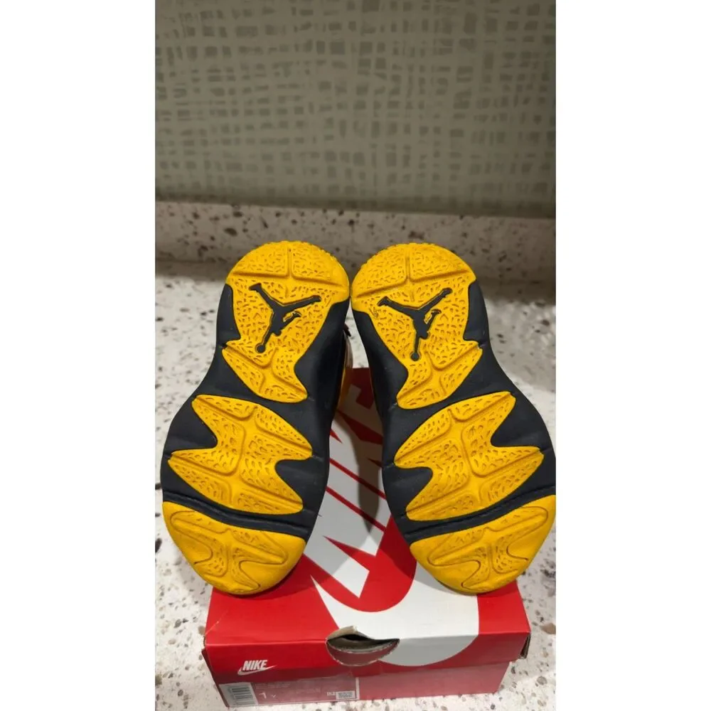 Jordan Drip 23 'University Gold and Black' Rain Boots Kids Size 13